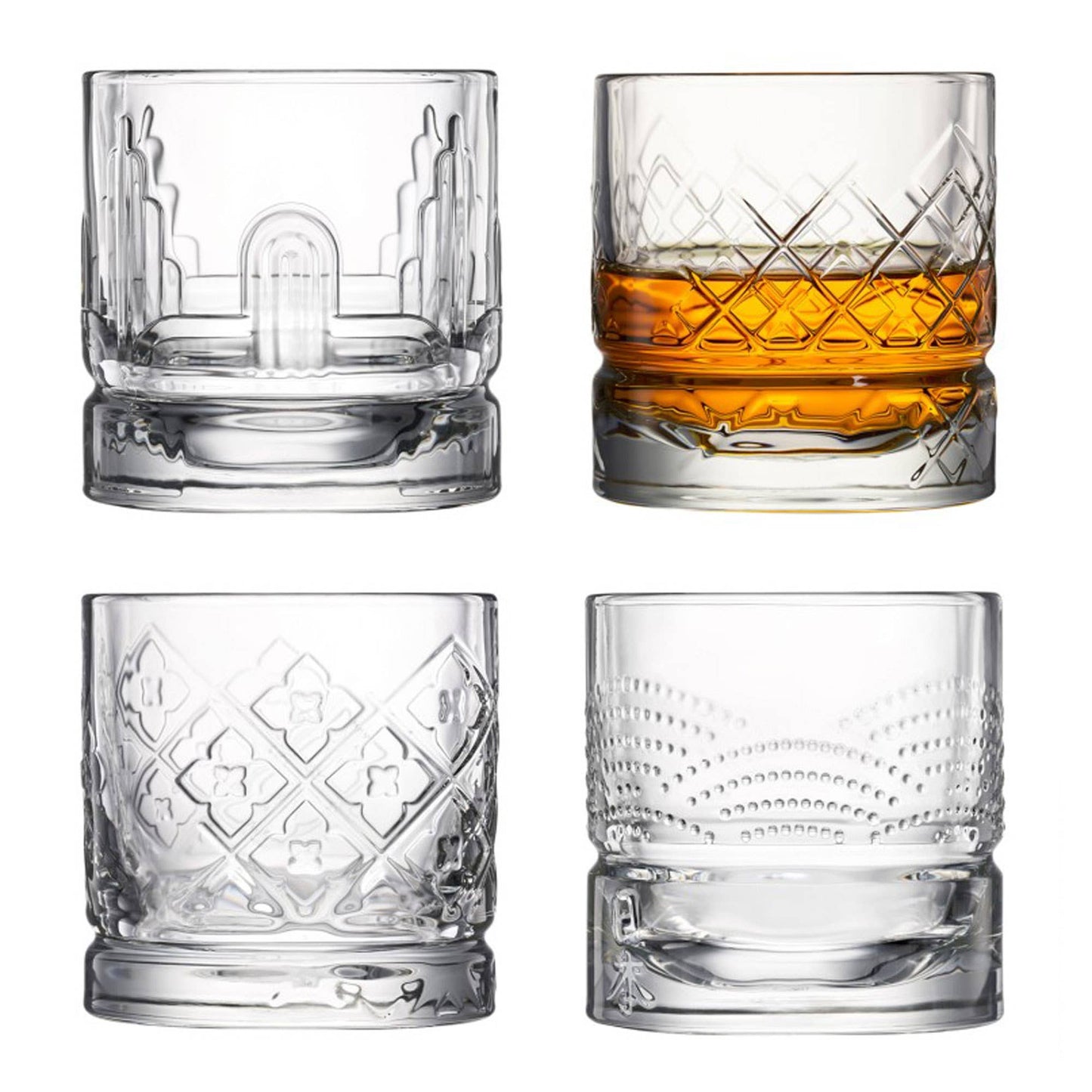 Dandy Whiskey Glasses - Set of 4 - La Rochere