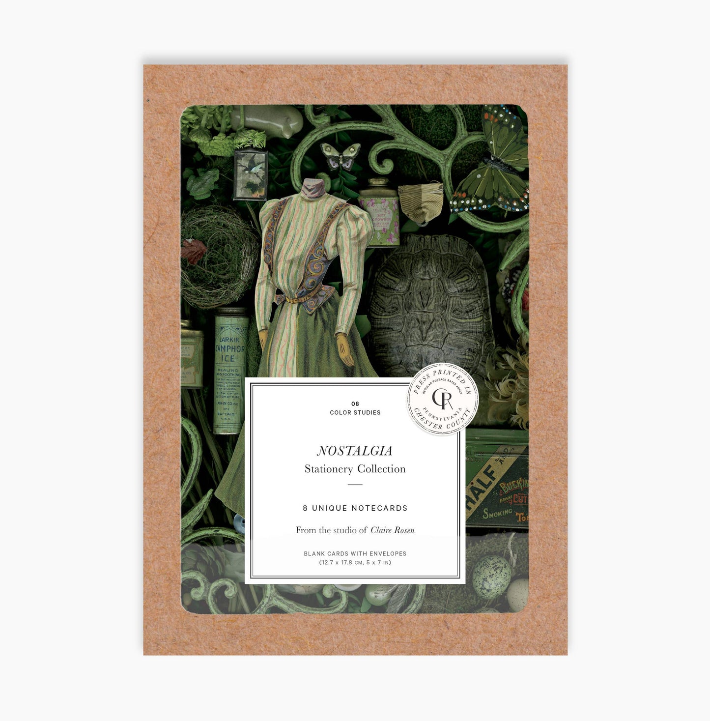 Nostalgia Blank Greeting Card or Full Set of 8