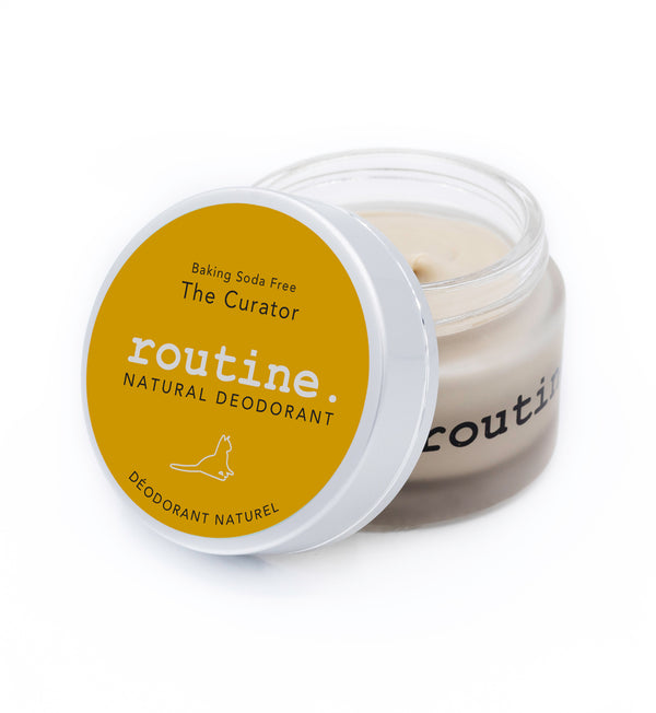 The Curator Baking Soda Free Deodorant Creme in Glass Jar