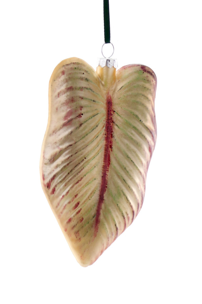 Large Glass Leaf Ornament