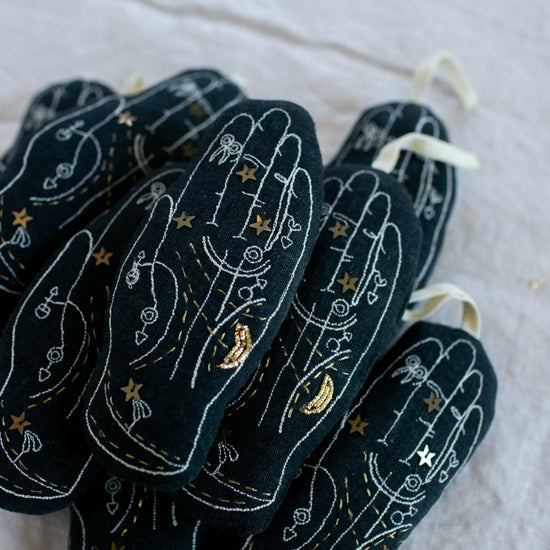 Palmistry Hand - Cotton & Lavender filled Ornament, Scented