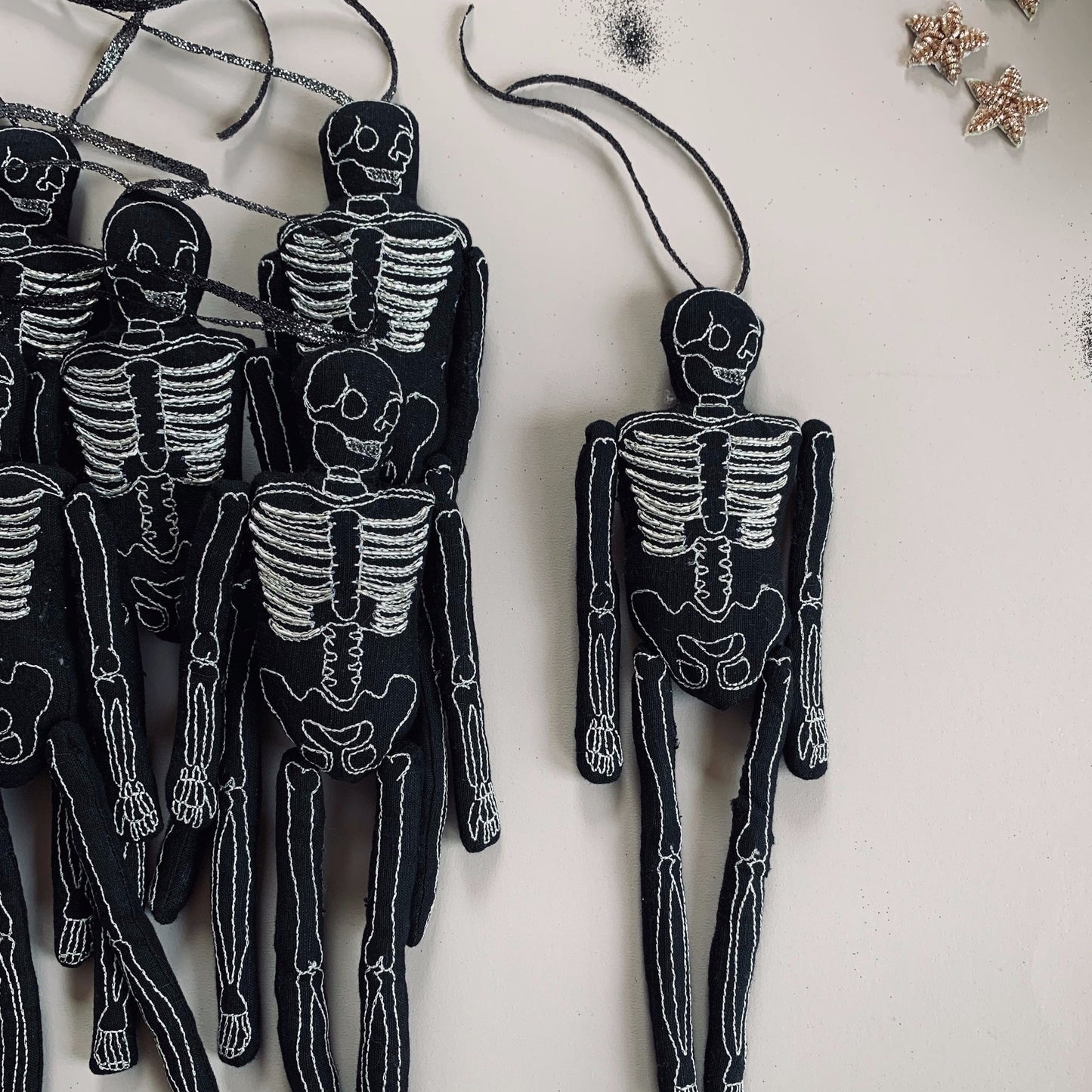 Lavender Skelly - Cotton & Lavender filled Art Doll