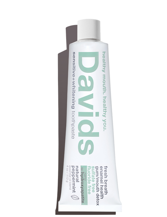 Davids Kids + Adults Nano-Hydroxyapatite Premium Toothpaste - Sensitive + Whitening