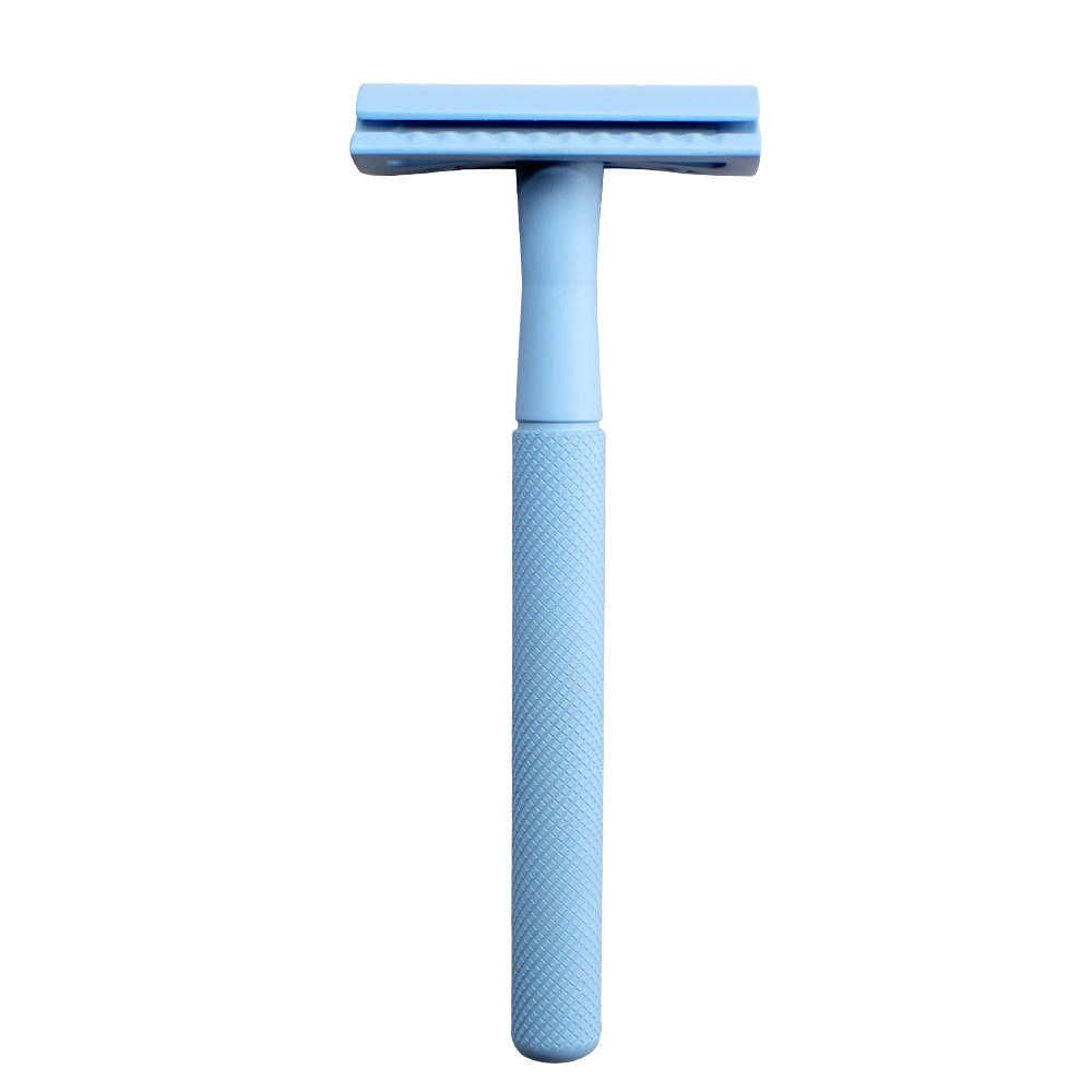 Plastic Free Reusable Safety Razor - Straight Handle Green