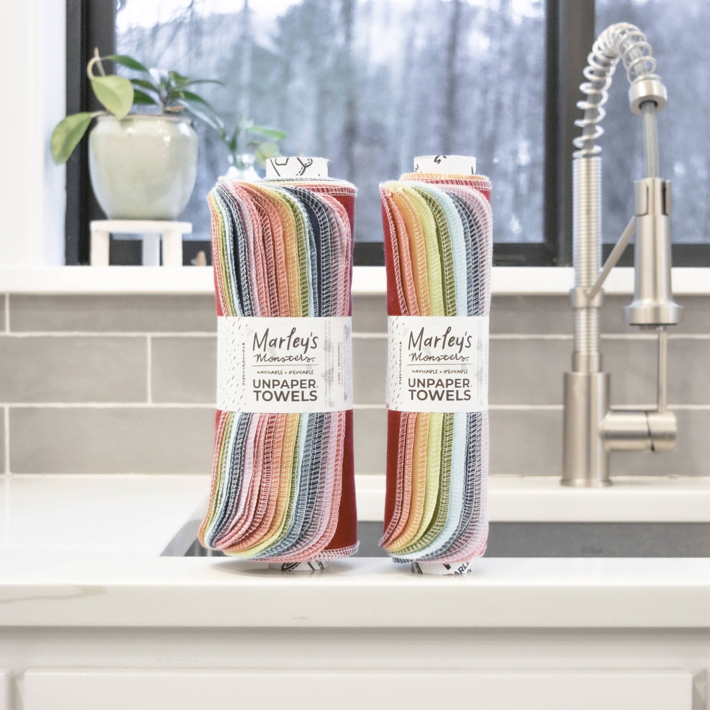 UNpaper® Cloth Towels - 12 Sheet Roll - Earthy Rainbow