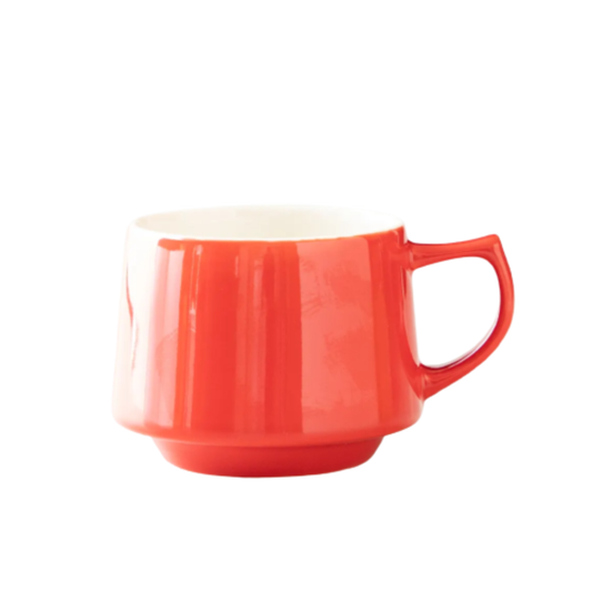 Red Aroma Stacking Mug - Japanese Ceramic - Origami