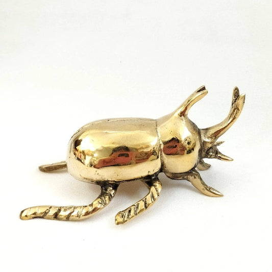 Bottle Opener Beetle Rhinoceros - Decorative Brass Figurine