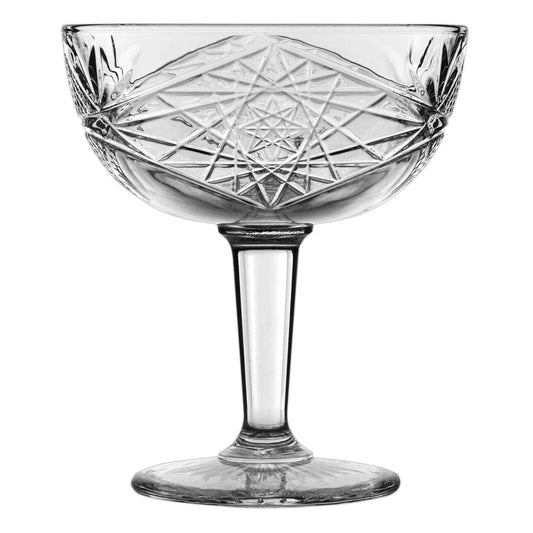 Pressed Glass Coupe Cocktail Glass - 8.5 oz