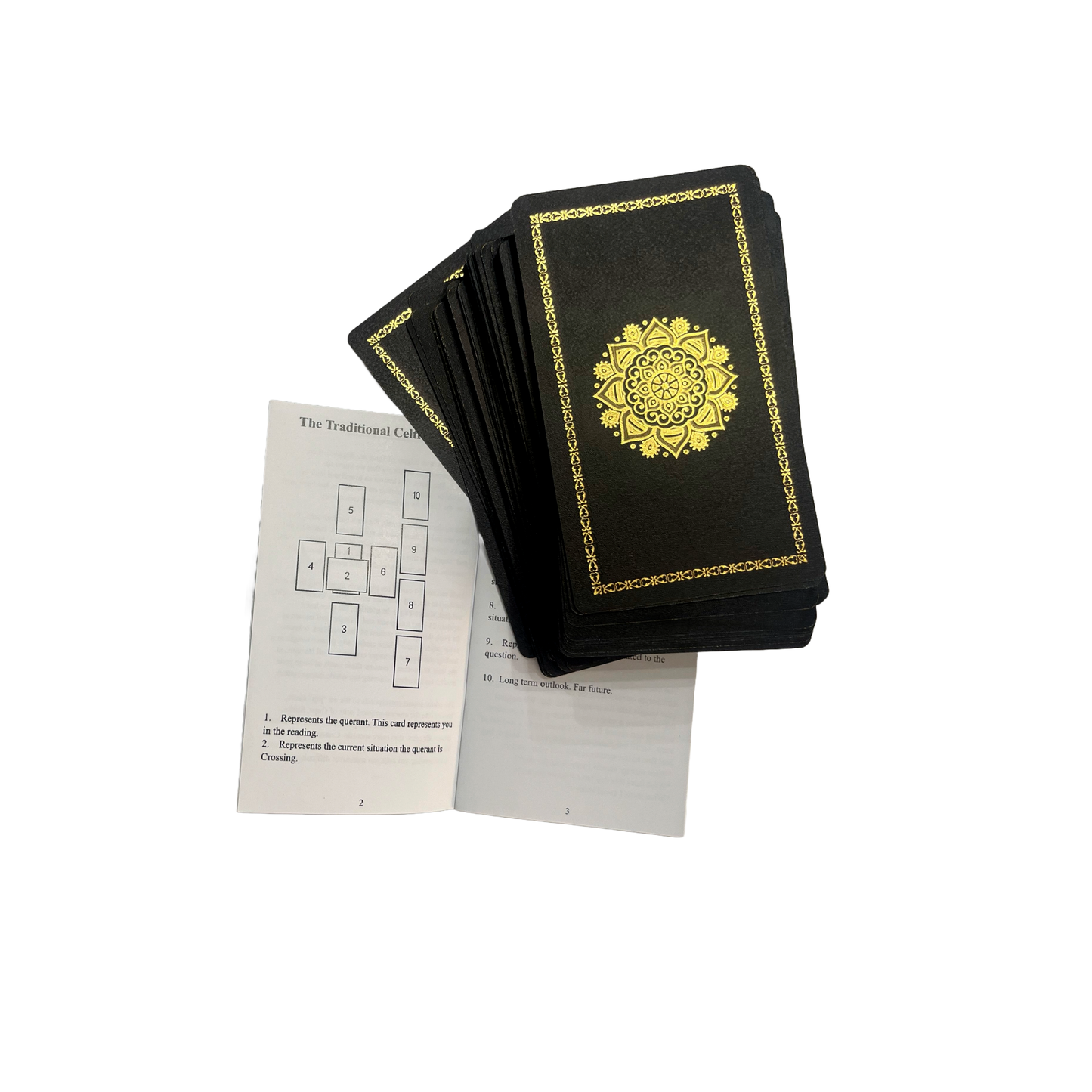 Gold Foil Tarot Deck - Premium Waterproof PVC Cards & Guide