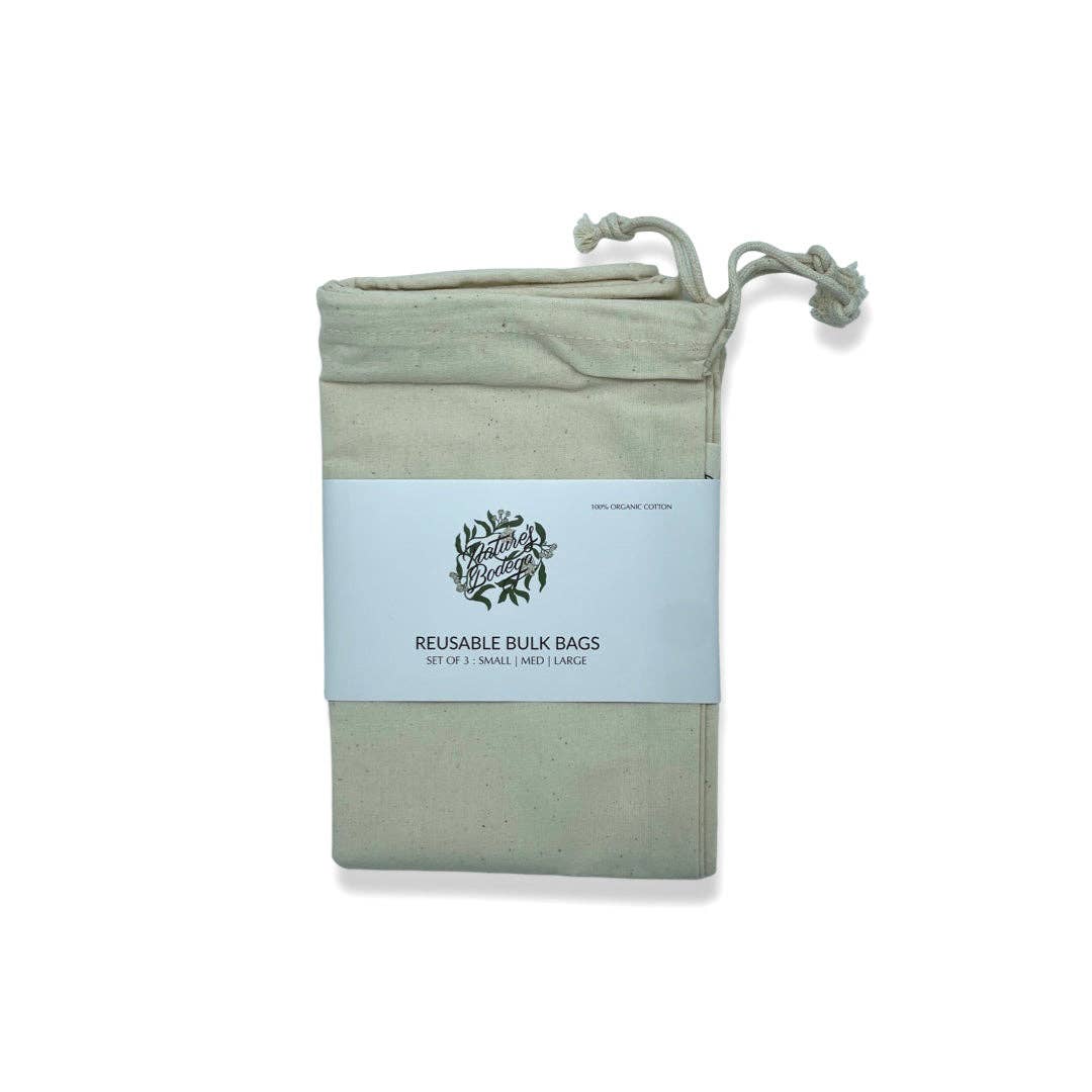 Cotton Bulk Bags - Set of 3