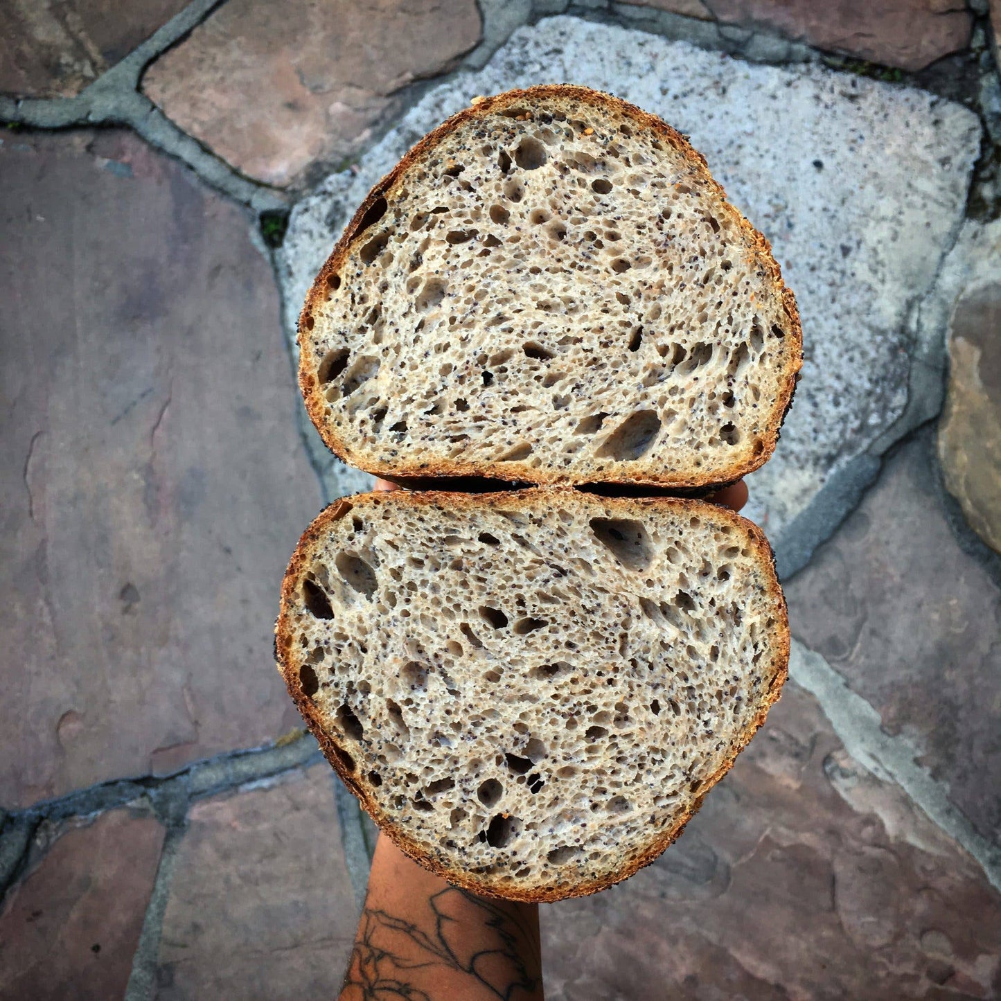 Covered Stoneware Bread Baking Pan