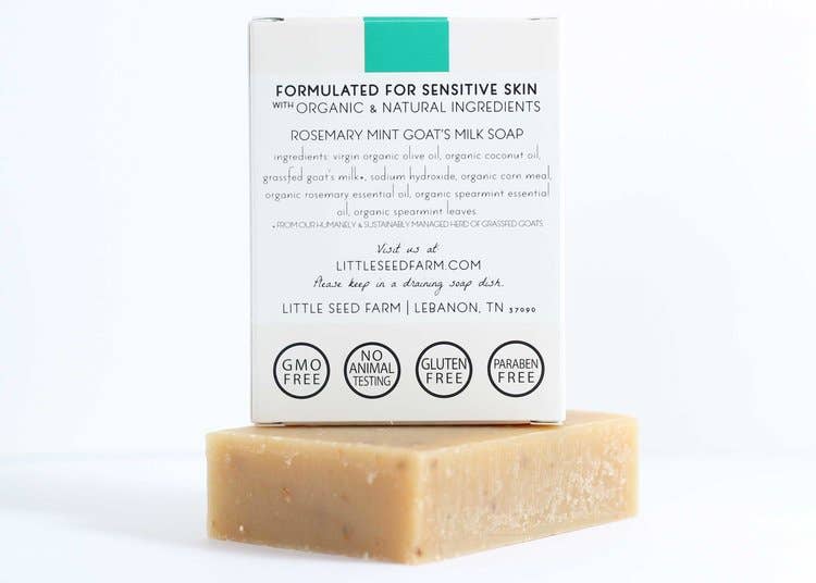 Rosemary Mint Bar Soap - Exfoliating & Energizing