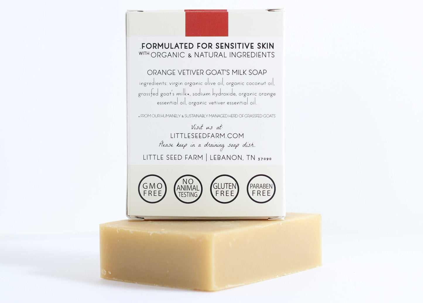 Orange Vetiver Bar Soap - Citrusy & Rejuvenating