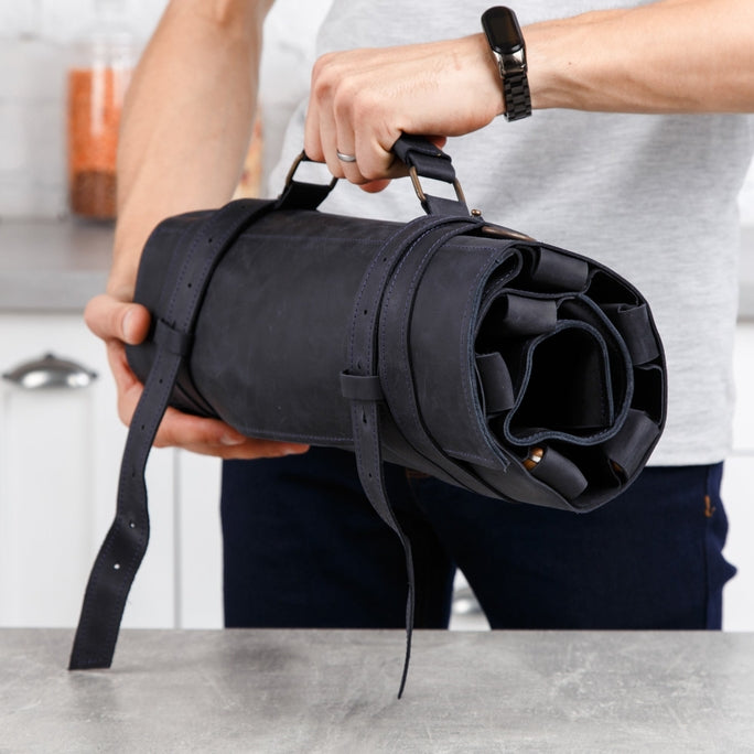 Leather Chef Knife Roll