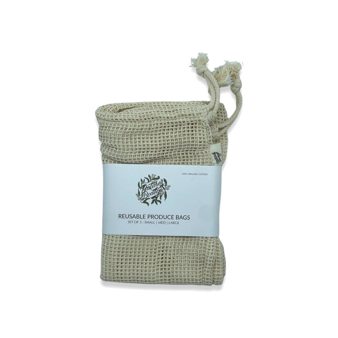 Net Produce Bags - Set of 3