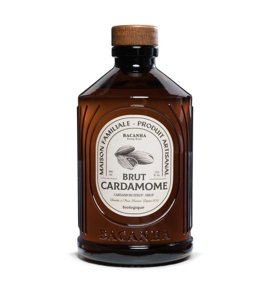 Bacanha Raw Cardamom Syrup - Organic 13.5 oz.