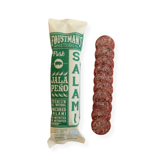 Pork Jalapeno | Foustman's All-Natural Uncured Salami - 8oz