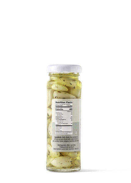 Garlic Cloves in Olive Oil With Herbs