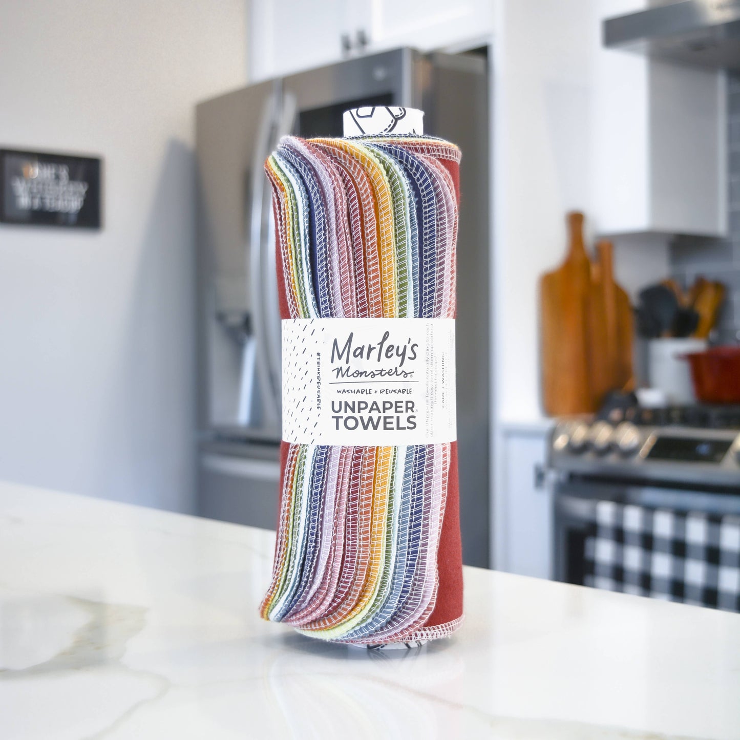 UNpaper® Cloth Towels - 12 Sheet Roll - Earthy Rainbow