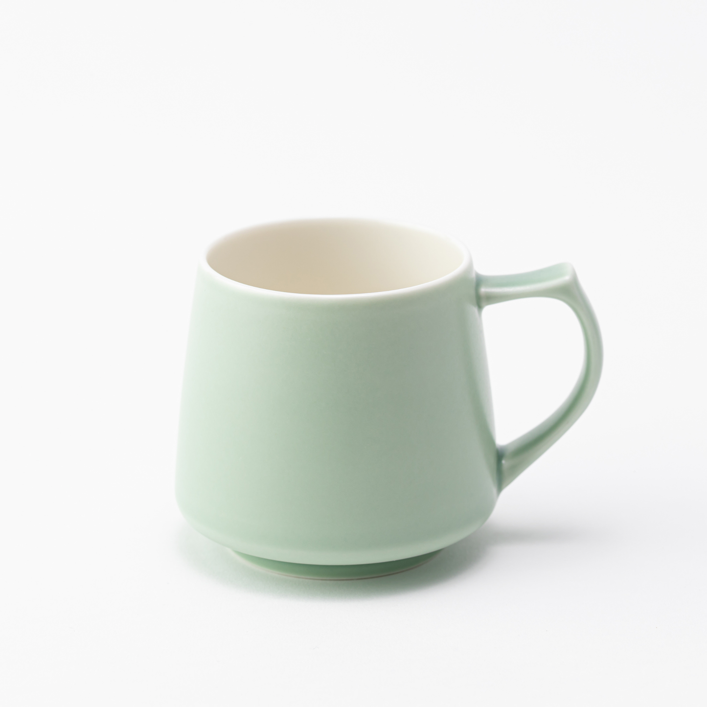 Matte Green Aroma Mug  - Japanese Ceramic -  Origami