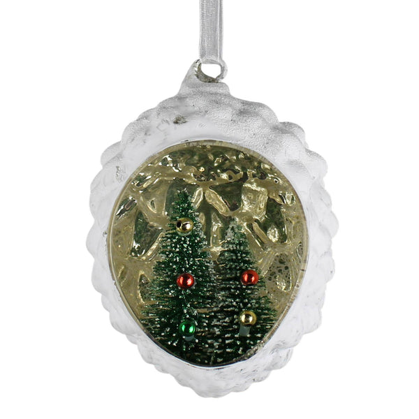 Glass Tree Diorama Ornament