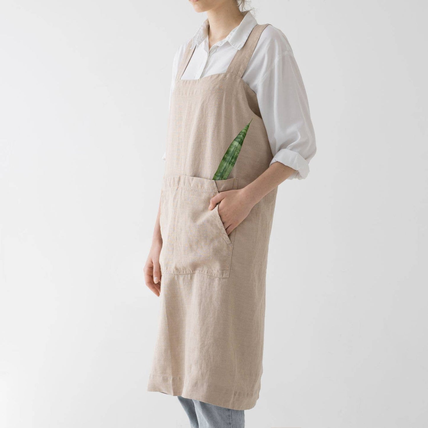 Portobello Linen Pinafore Apron