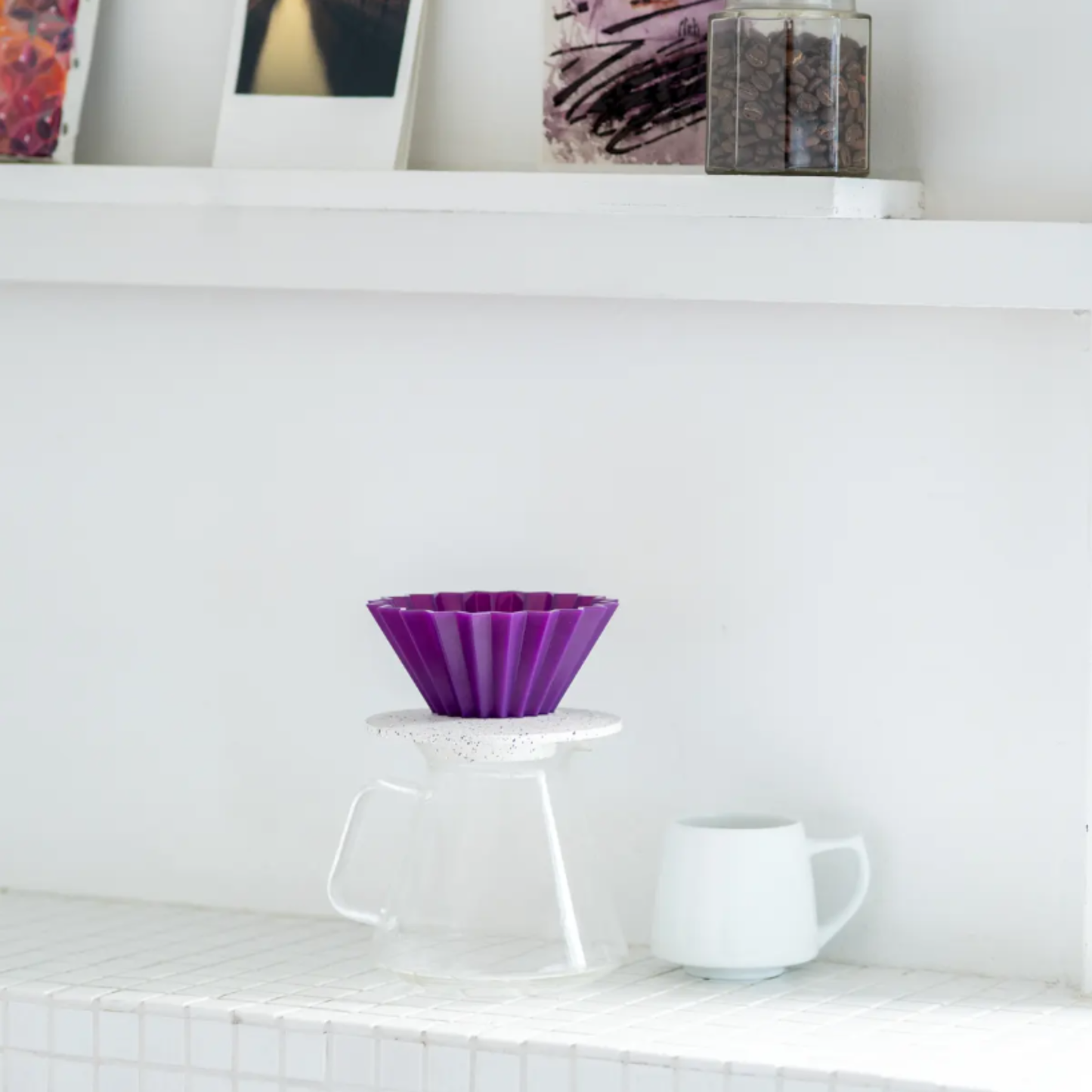 Origami Air Pour Over Coffee Dripper - Purple - S