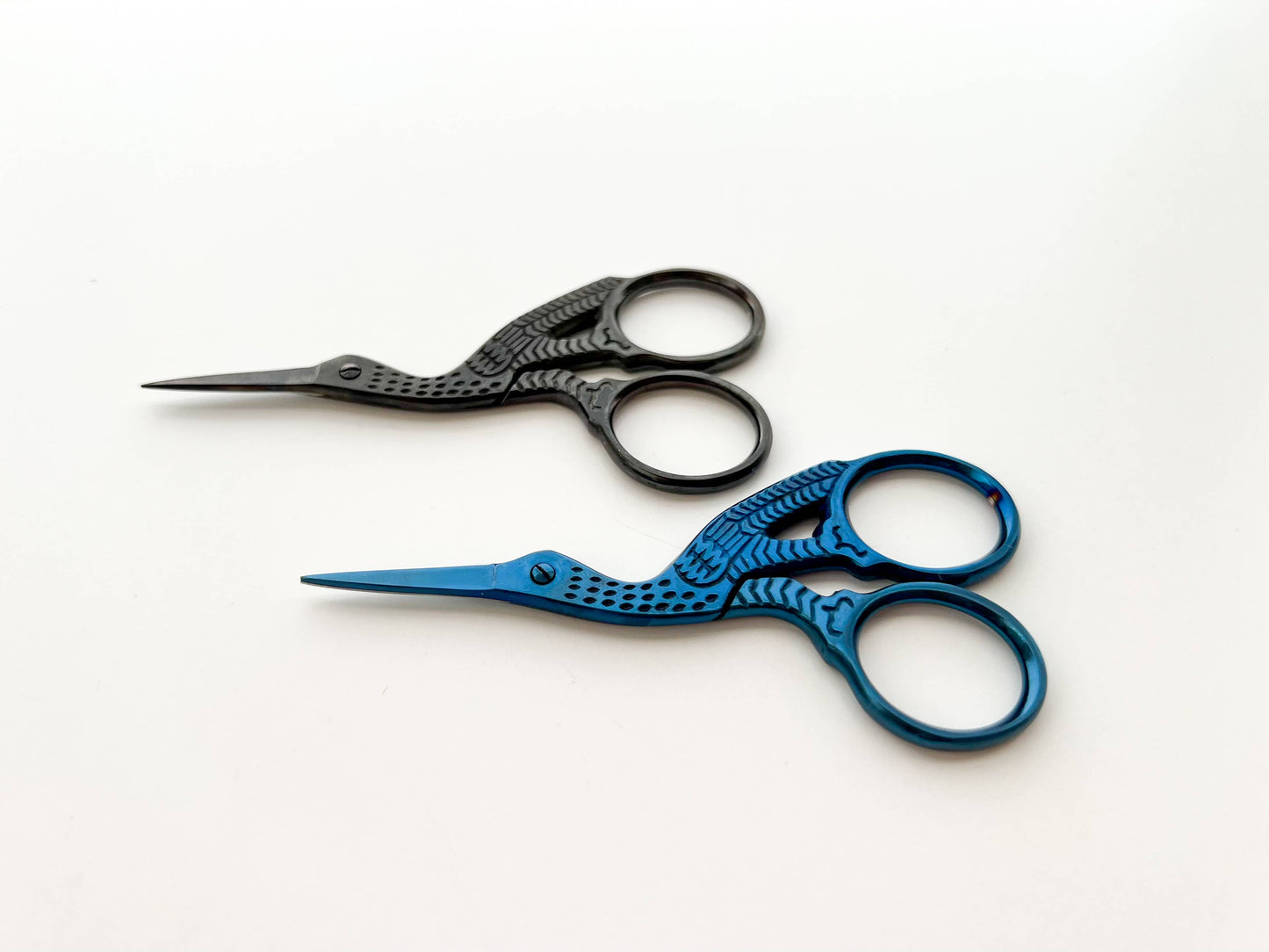 Black Stork Embroidery Scissors