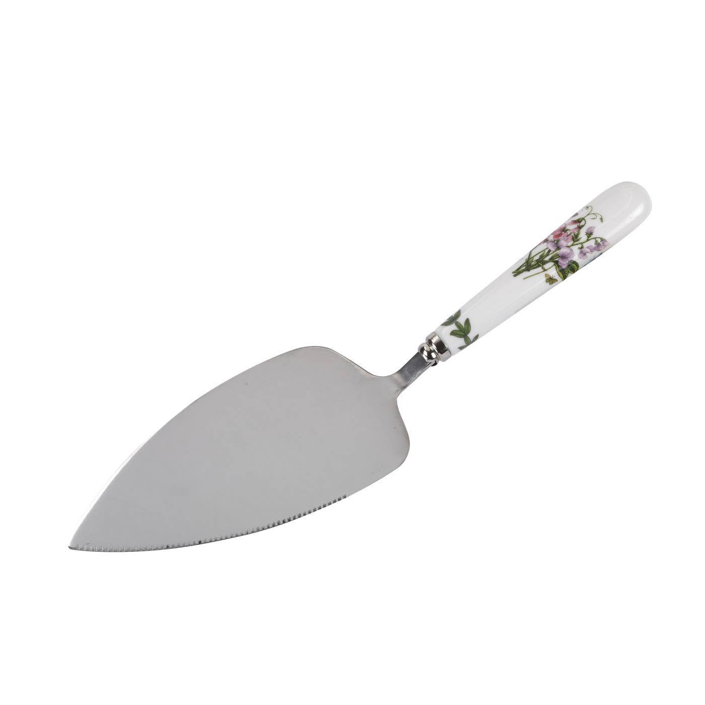 Cake Knife Server - Botanic Garden by Spode - Porcelain and Stainless Steel