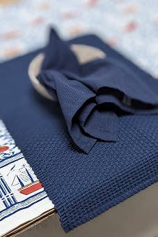 Handwoven Placemat - Dark Navy Blue Tablemat