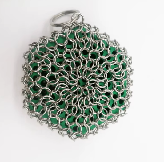 Cast Iron Scrubber - Green