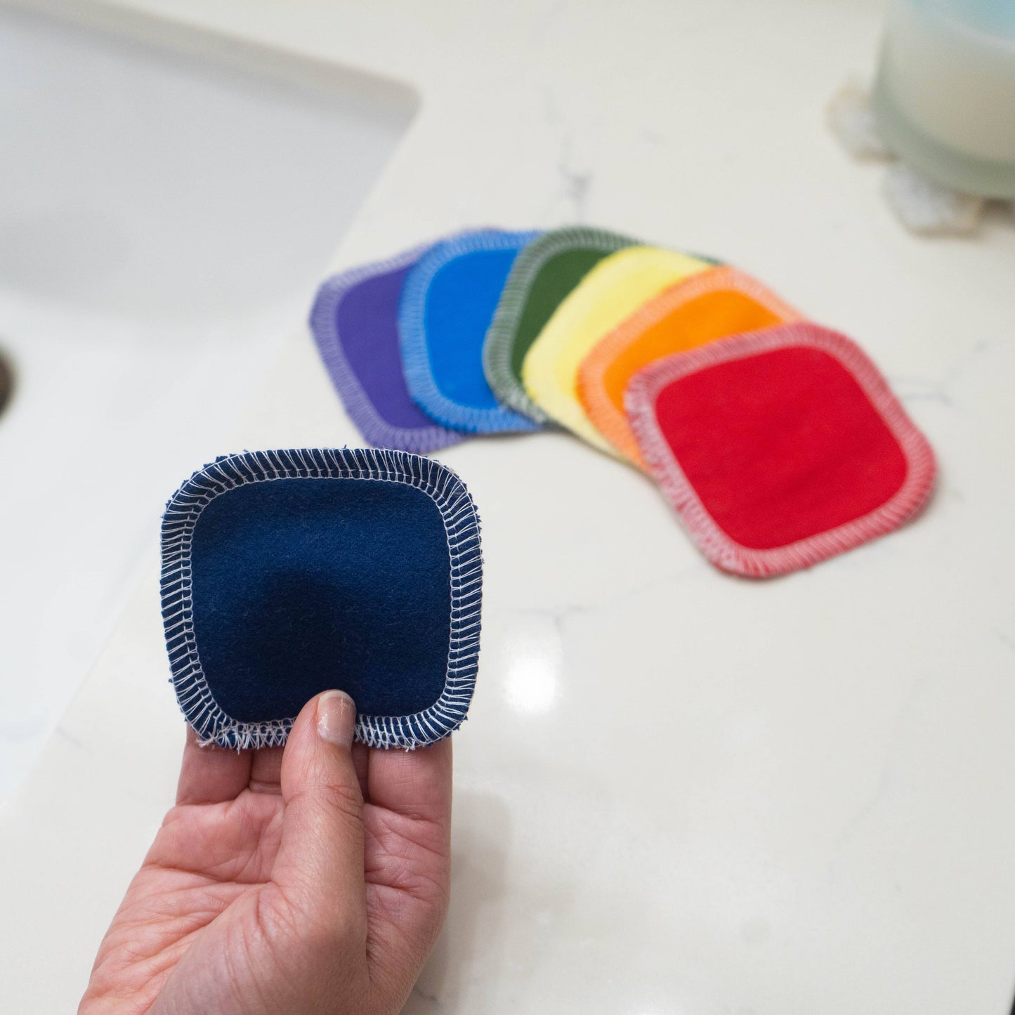 Reusable Facial Rounds  - Earthy Rainbow - 10 Pack