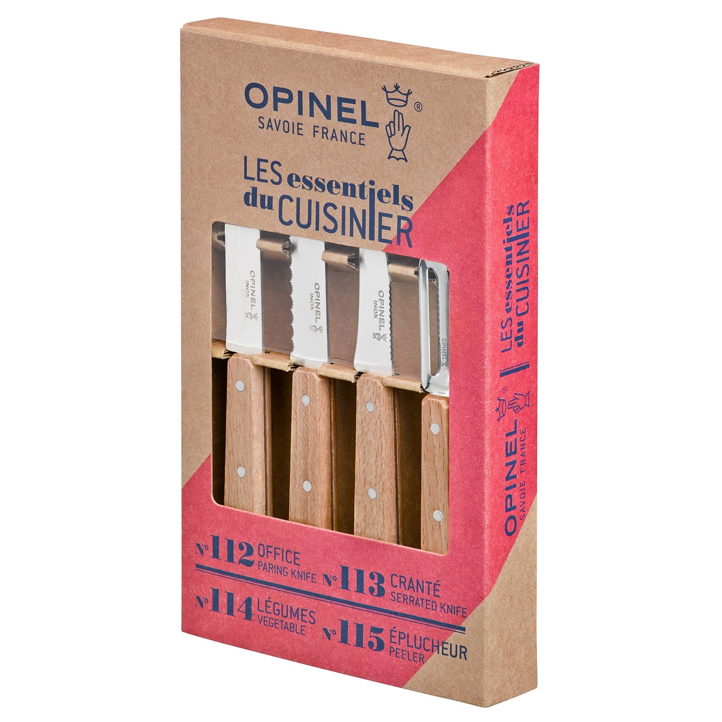 The Essentials Small Kitchen Knife Sets - Natural - Opinel