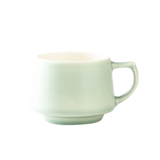 Matte Green Aroma Stacking Mug - Japanese Ceramic - Origami