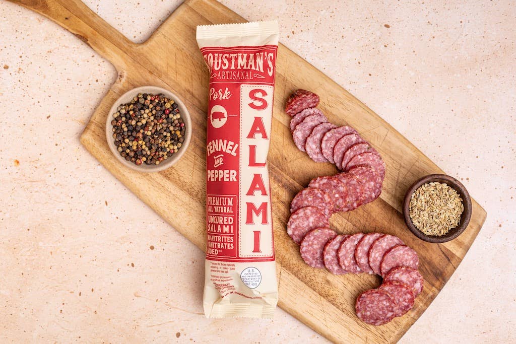 Pork Fennel & Pepper | Foustman's All-Natural Uncured Salami - 8oz