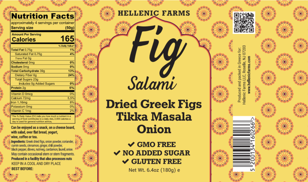 Vegan Fig Salami - Tikka Masala Onion