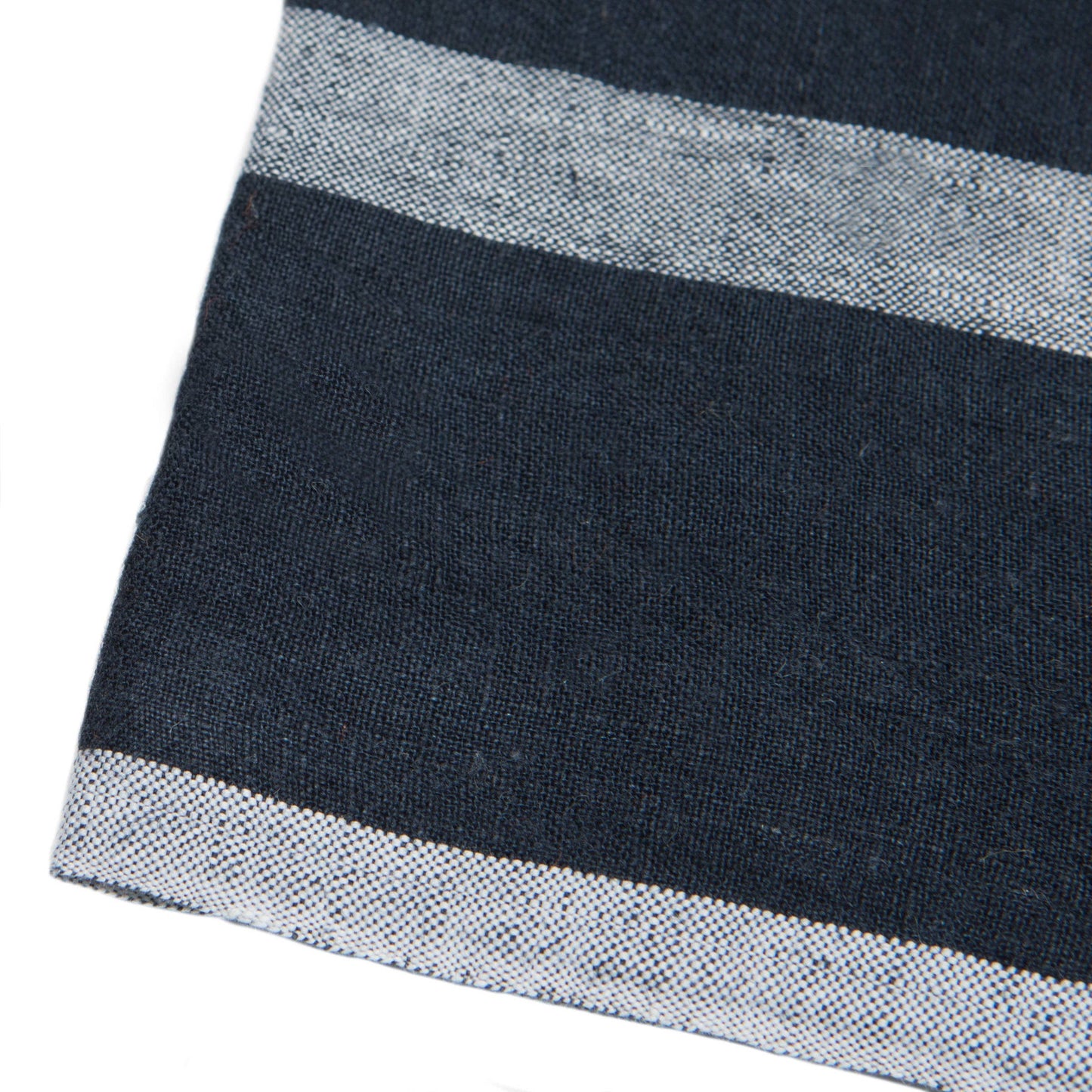 Laundered Linen Towel 20x30 - Indigo/White