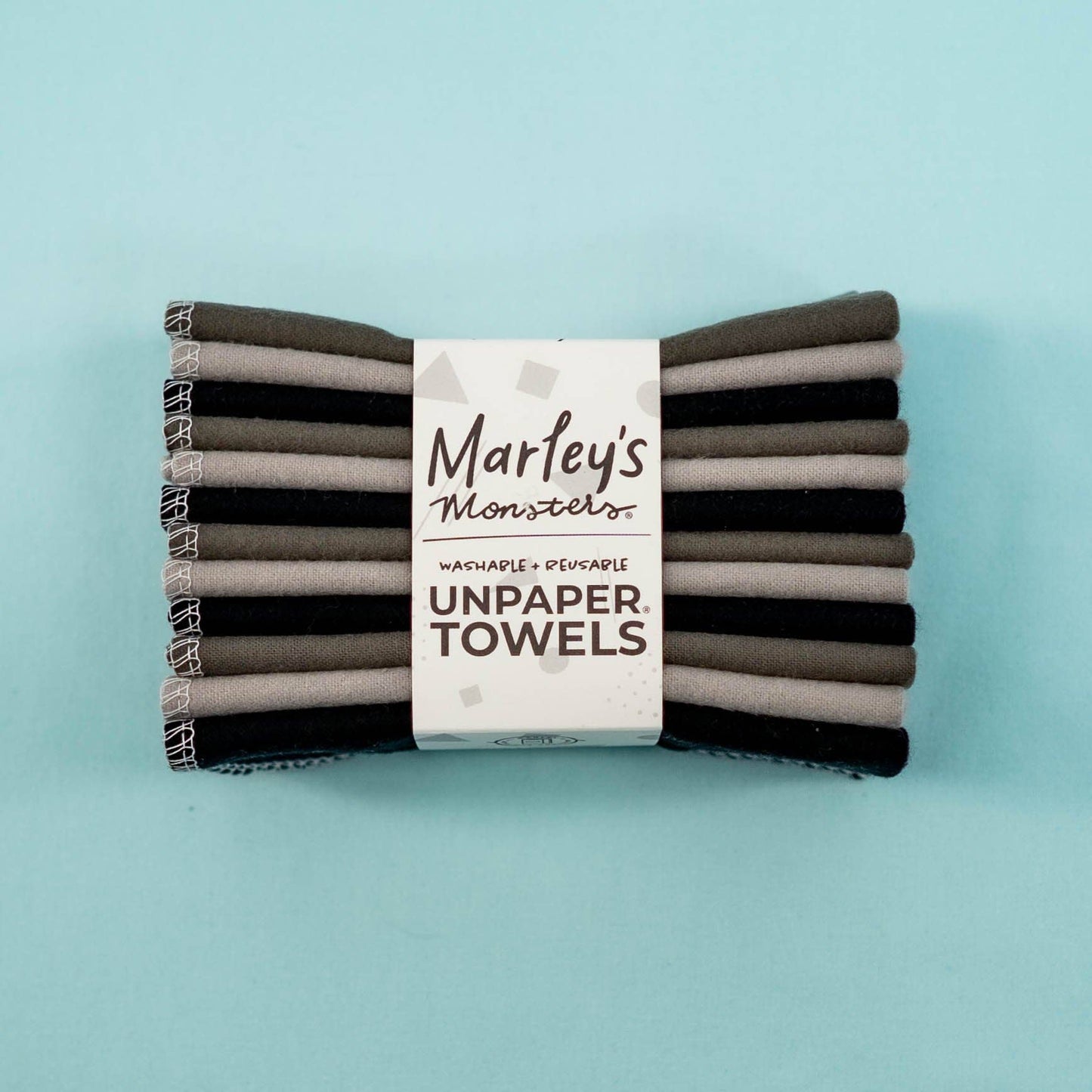 UNpaper® Cloth Towels Refill Pack - Greys - 6 pack