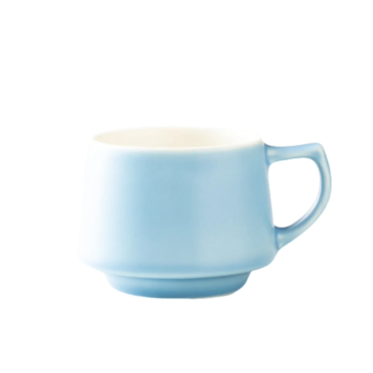 Matte Blue Aroma Stacking Mug - Japanese Ceramic - Origami