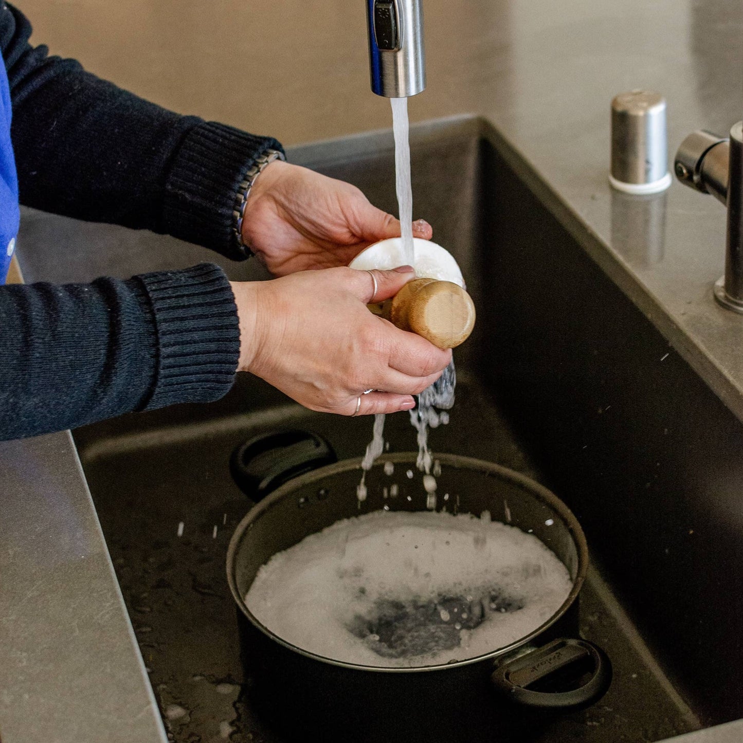 Solid Dish Soap in White Bowl - Ardent Goods