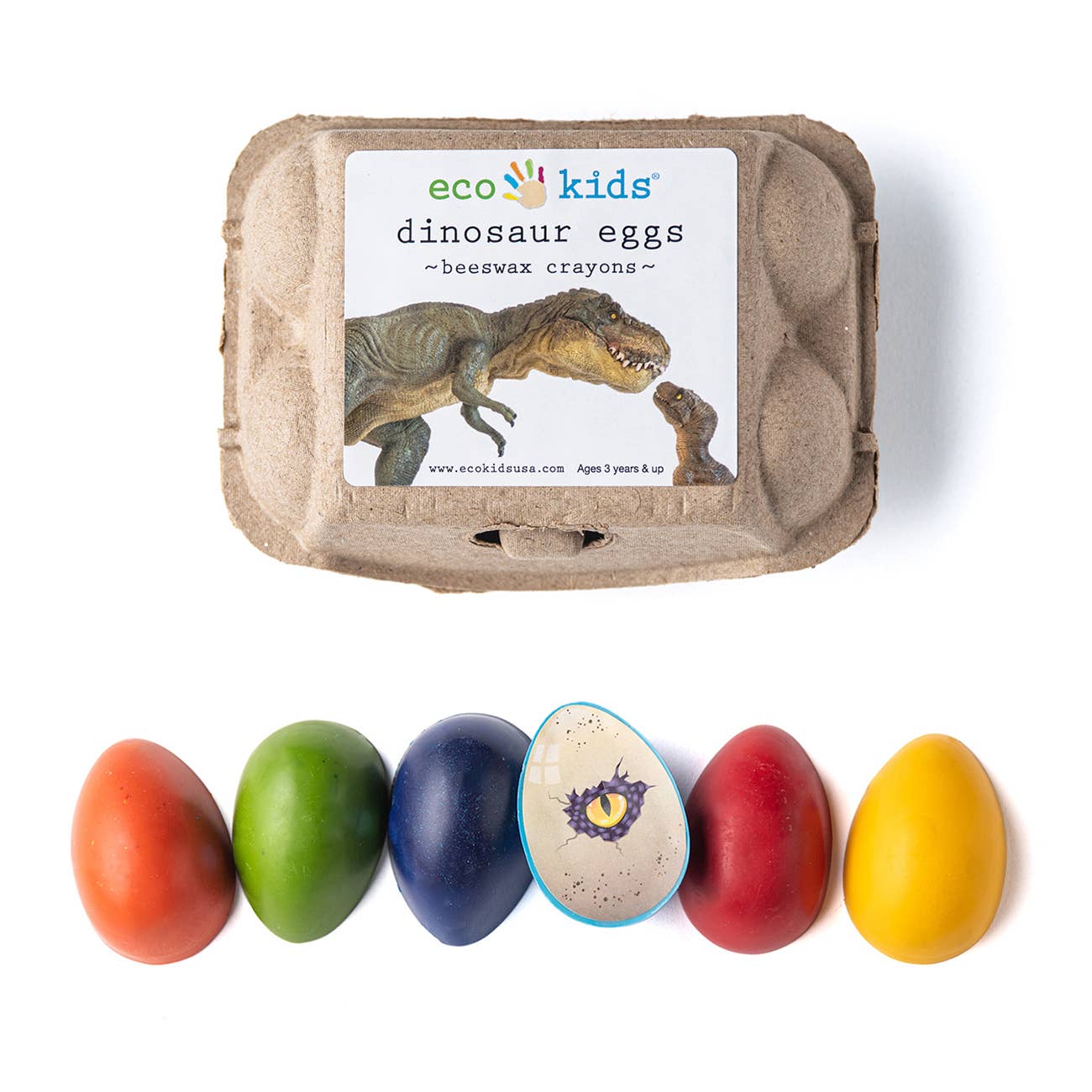 Dinosaur Eggs Beeswax Crayons