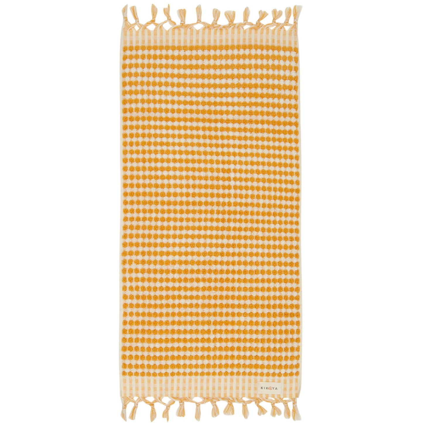 Bubble Hand-loomed Turkish Hand Towel - Mustard