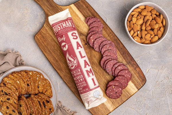 Spicy Beef Salami | Foustman's All Natural Uncured Salami