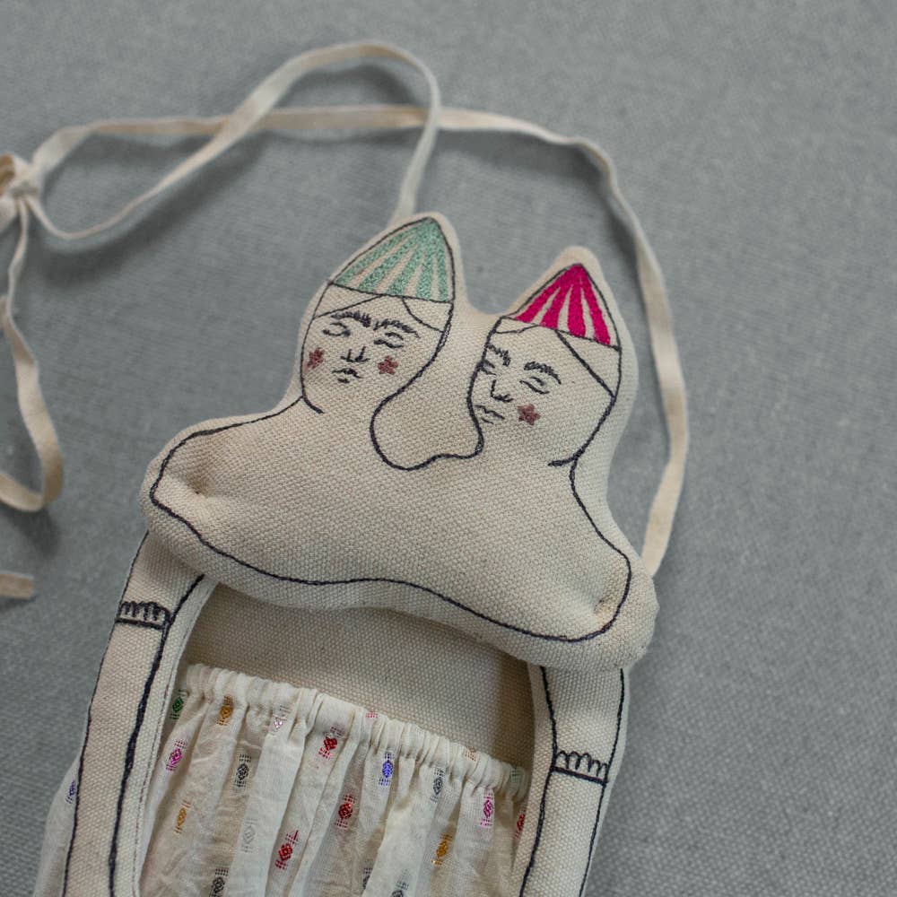 Wonderland Twins - Cotton-filled Wall Hanging Ornament