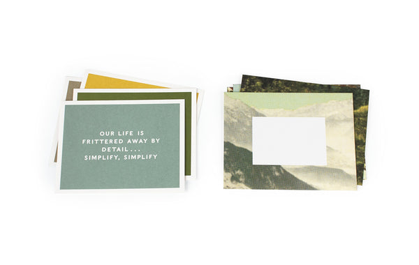 Thoreau Notecards - Set of 12 Cards and Envelopes