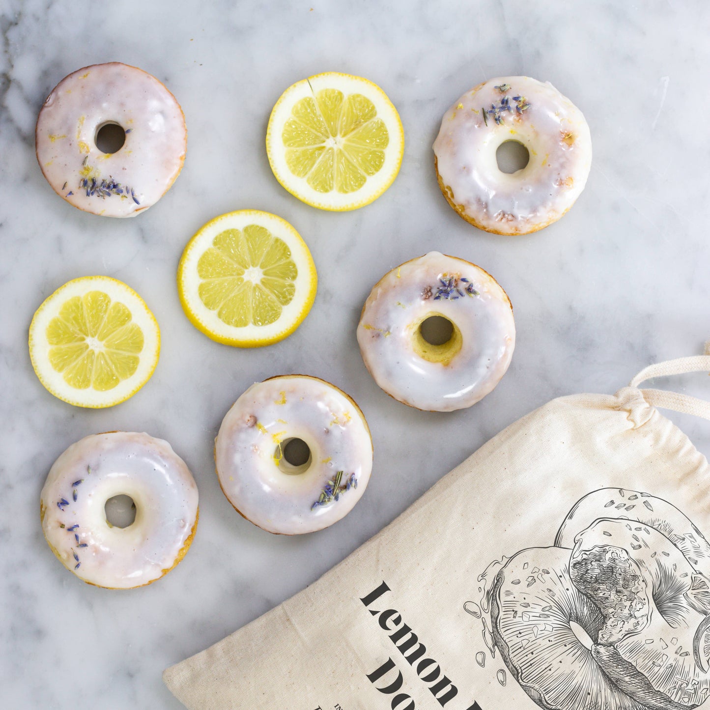 Lemon Lavender Doughnut Baking Mix