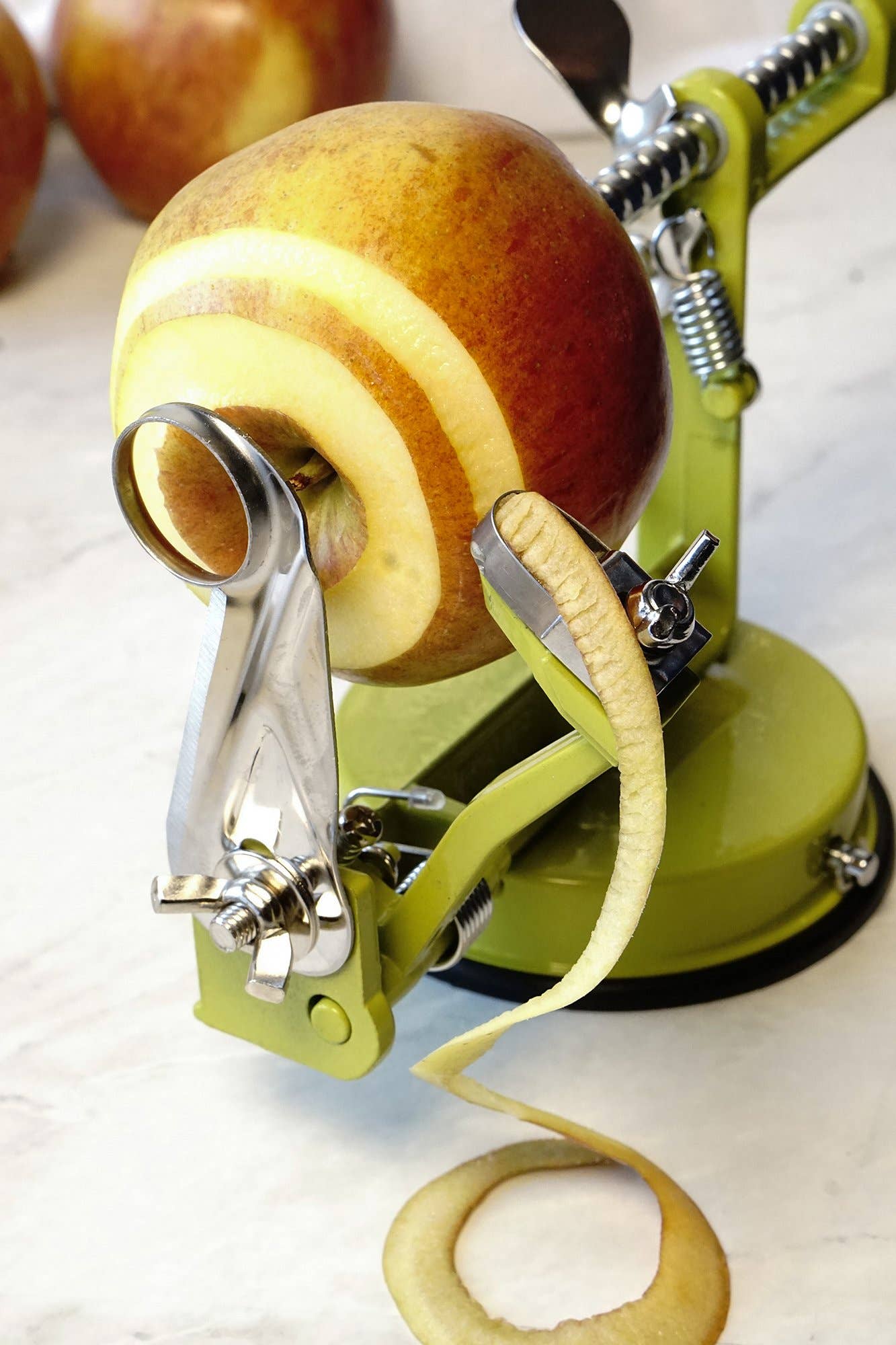 Apple Slicer, Corer, Peeler - Manual Vintage Style Apple Peeler