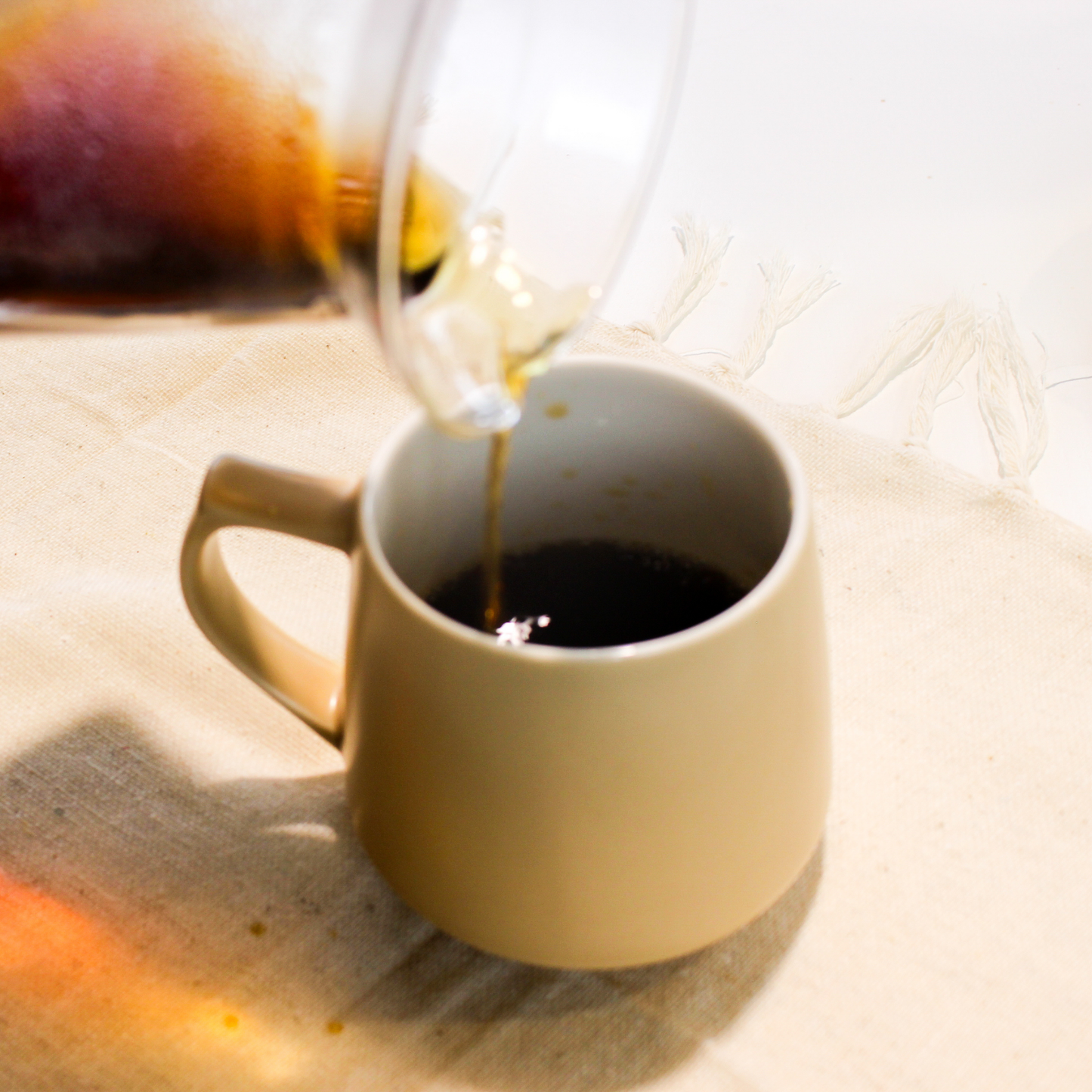 Matte Blue Aroma Mug  - Japanese Ceramic - Origami