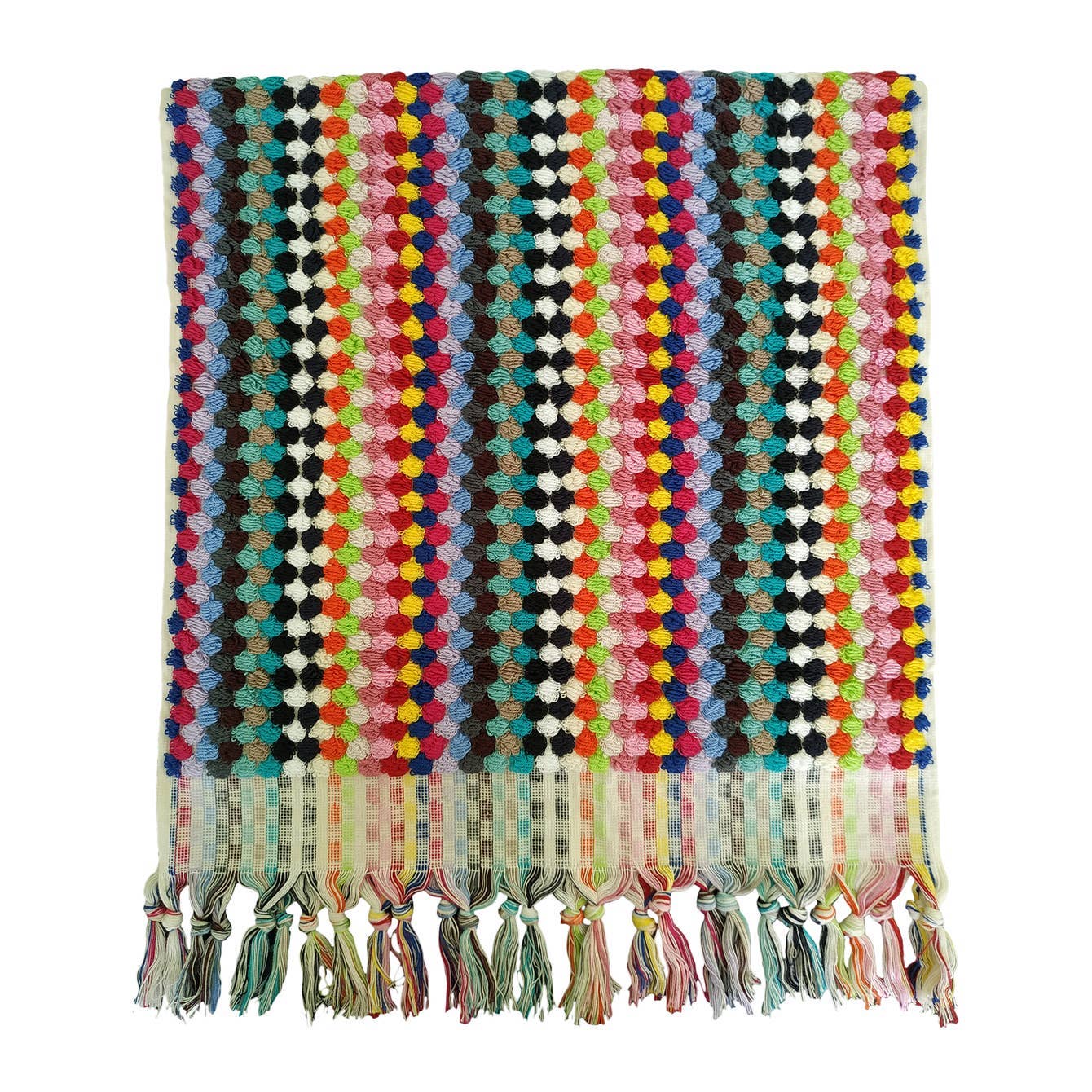 Bubble Hand-loomed Turkish Hand Towels - Rainbow