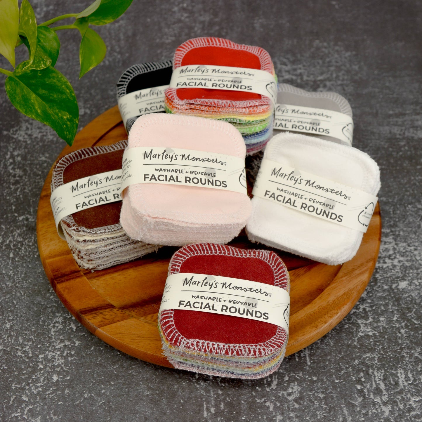 Reusable Facial Rounds  - Earthy Rainbow - 10 Pack
